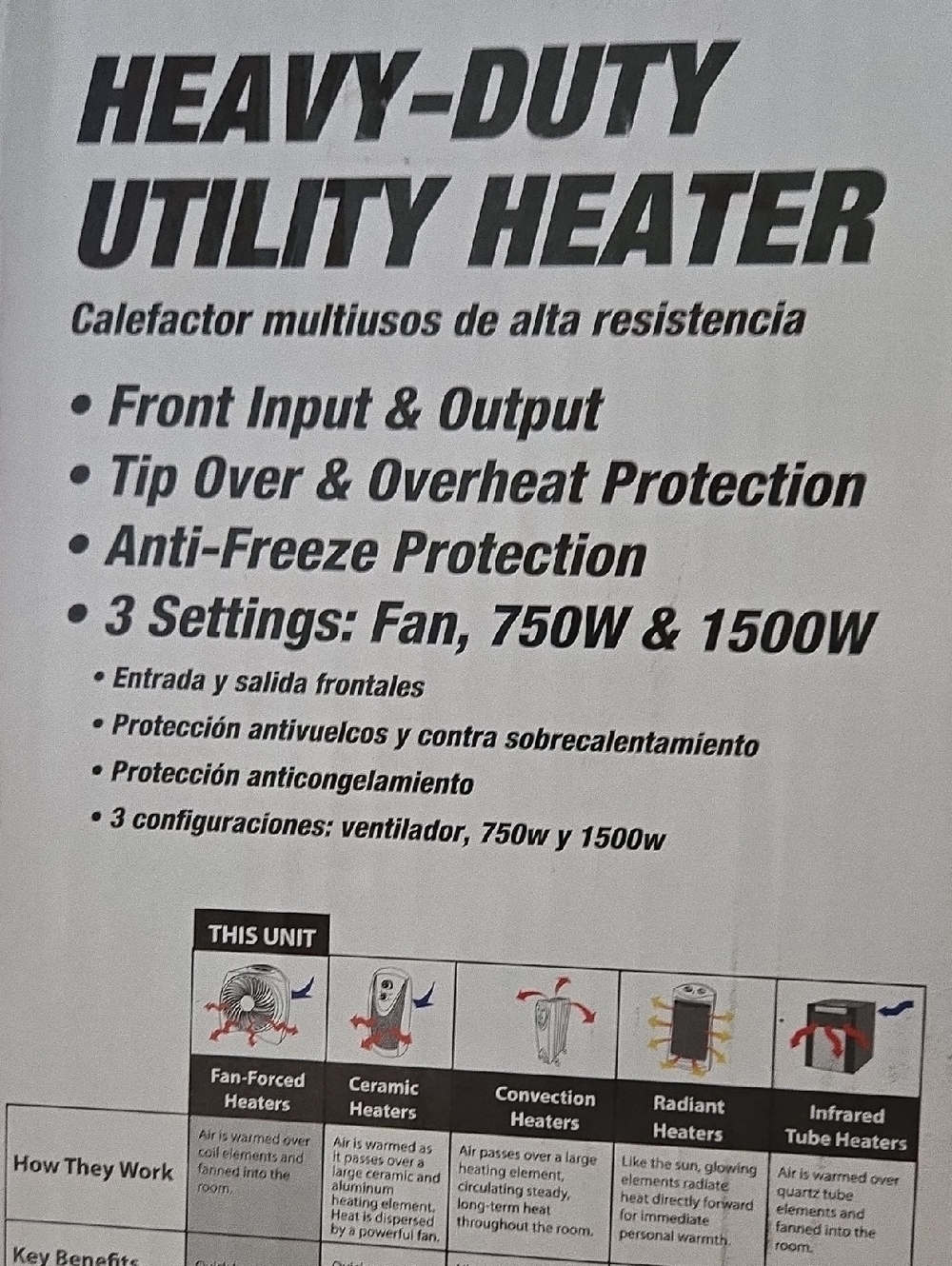 Hyper Tough Heavy-Duty Utility Heater - Picture 6 of 9